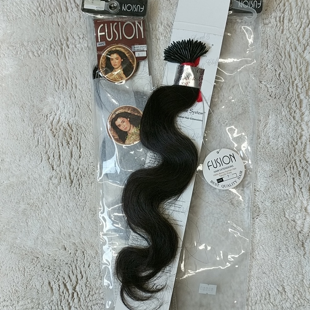 Human hair fusion bodywave hair extensions